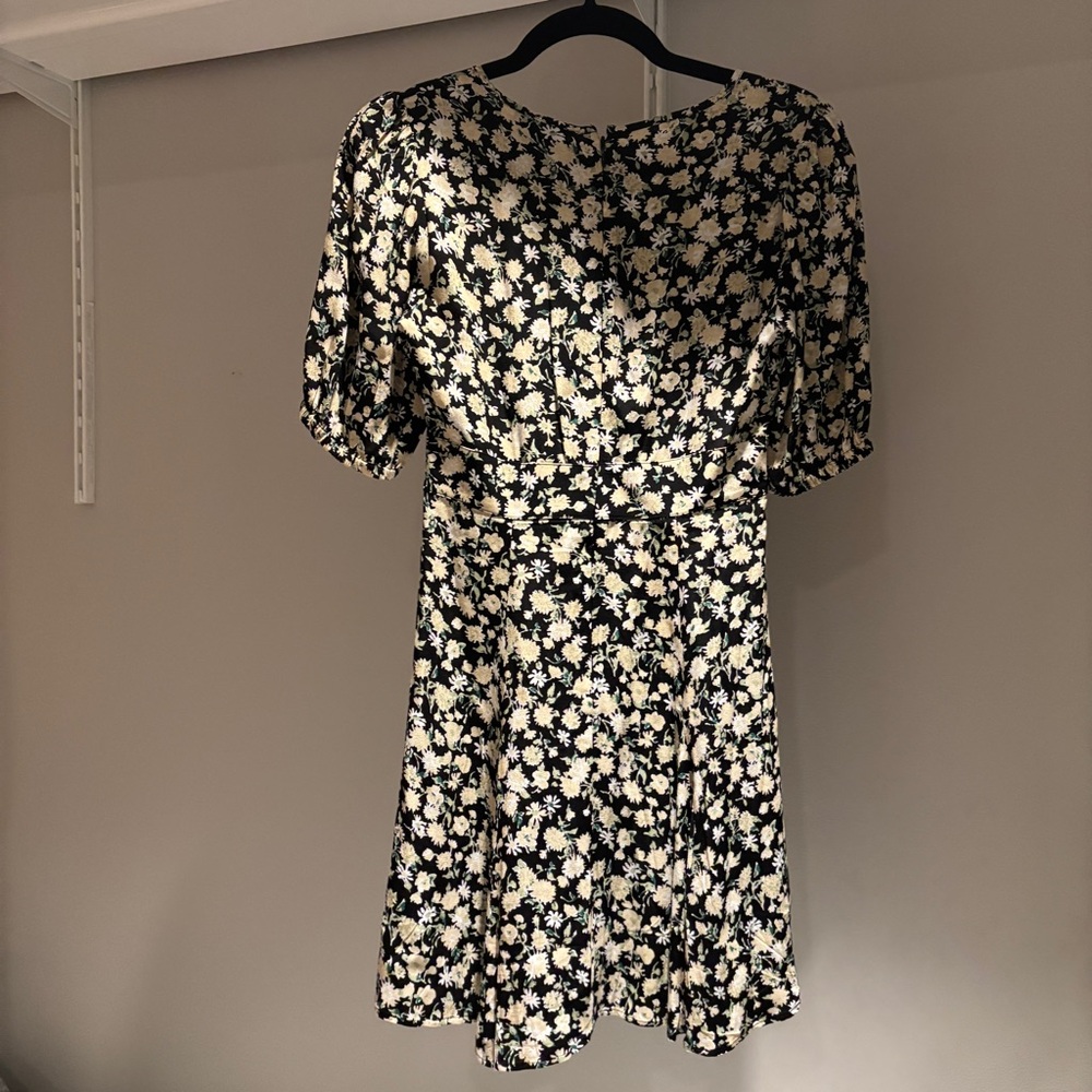 & Other Stories Black Floral Mini Dress - Picture 3 of 3